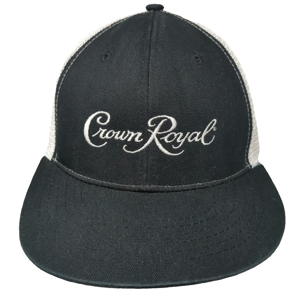 Magic Headwear Trucker Hat Black White One Size Crown Royal Mesh Snapback